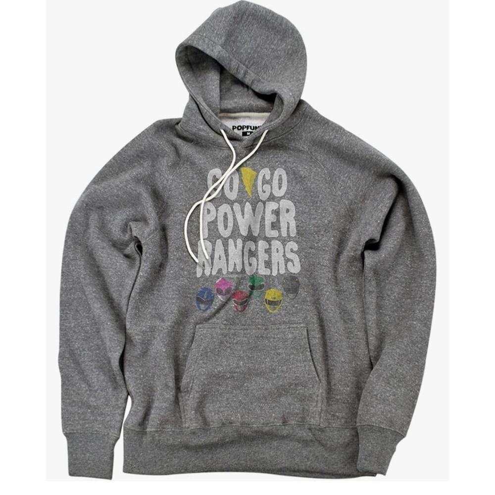 Popfunk Power Rangers Heads Collection Official Premium Ultrasoft Tri-Blend Hood